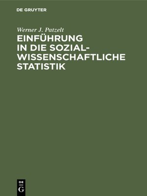 cover image of Einführung in die sozialwissenschaftliche Statistik